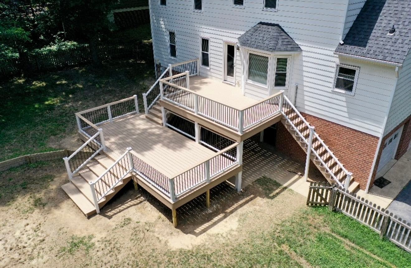Gallery photos for 2-Story Trex Composite Deck Build in Walton Park: Image #1