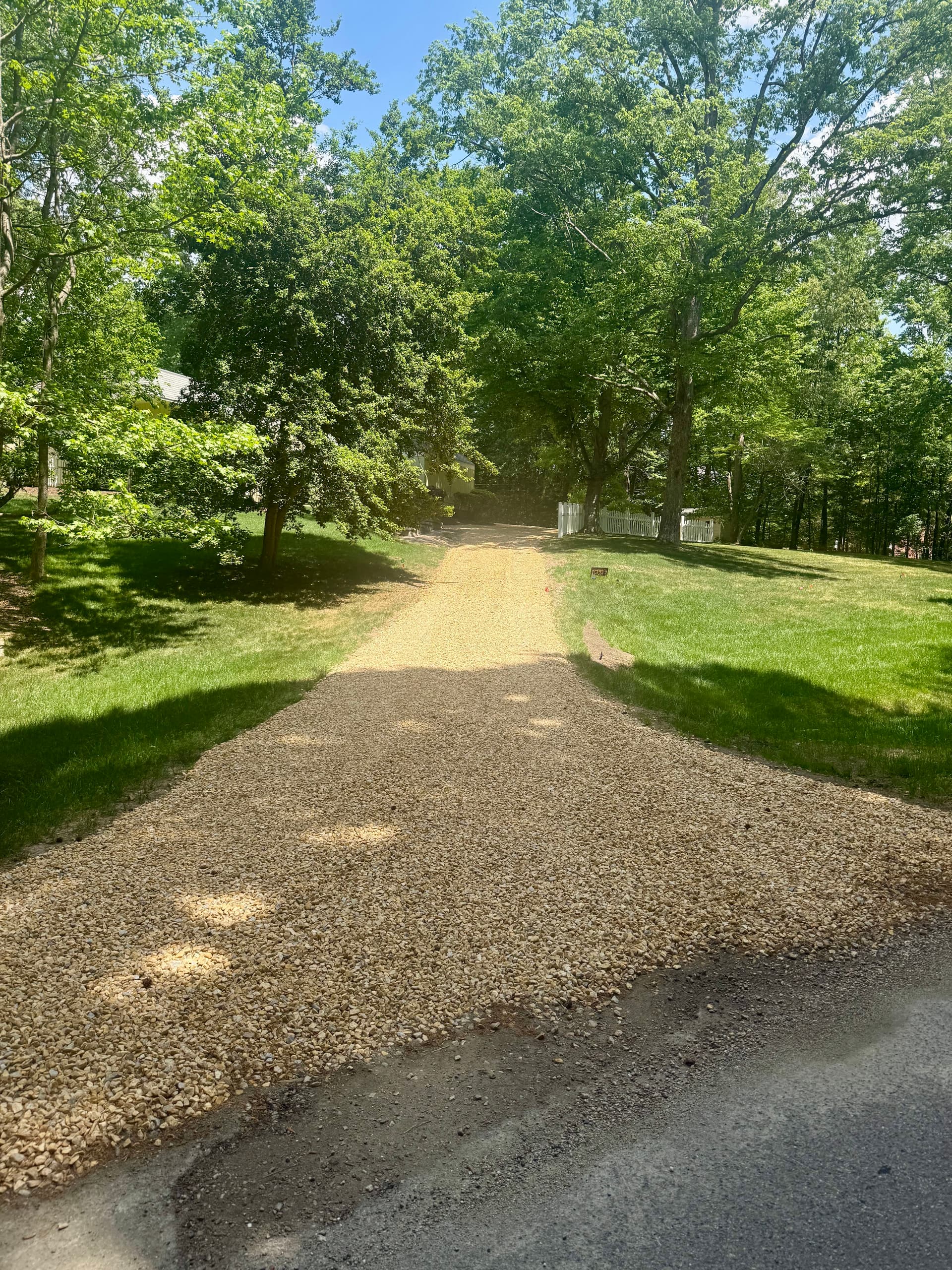 GeoCell Gravel Driveway with Drainage Installation in Midlothian image