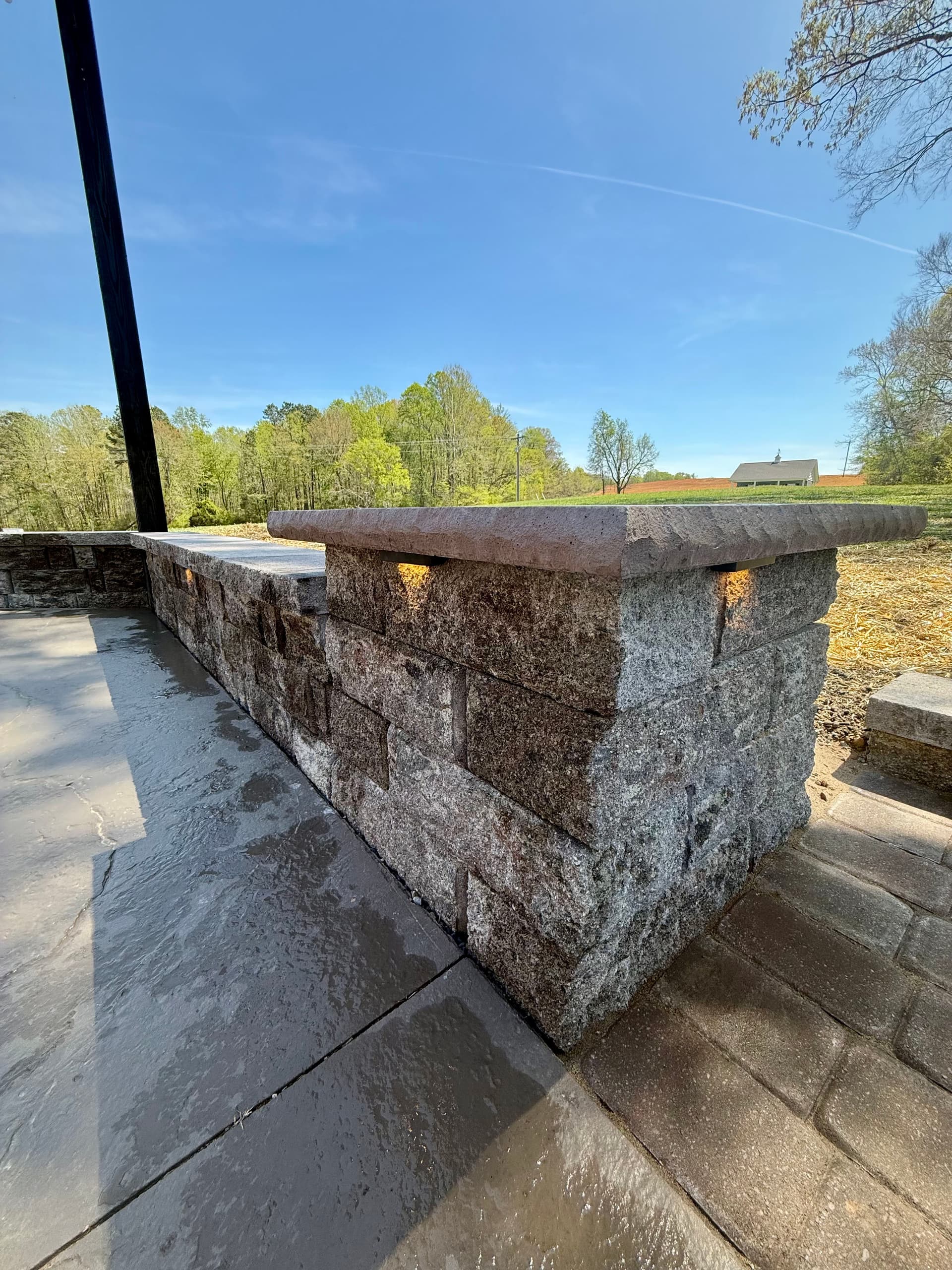 Gallery photos for Belgard Paver Patio and Outdoor Lighting at Malden Hill Wedding Venue: Image #1