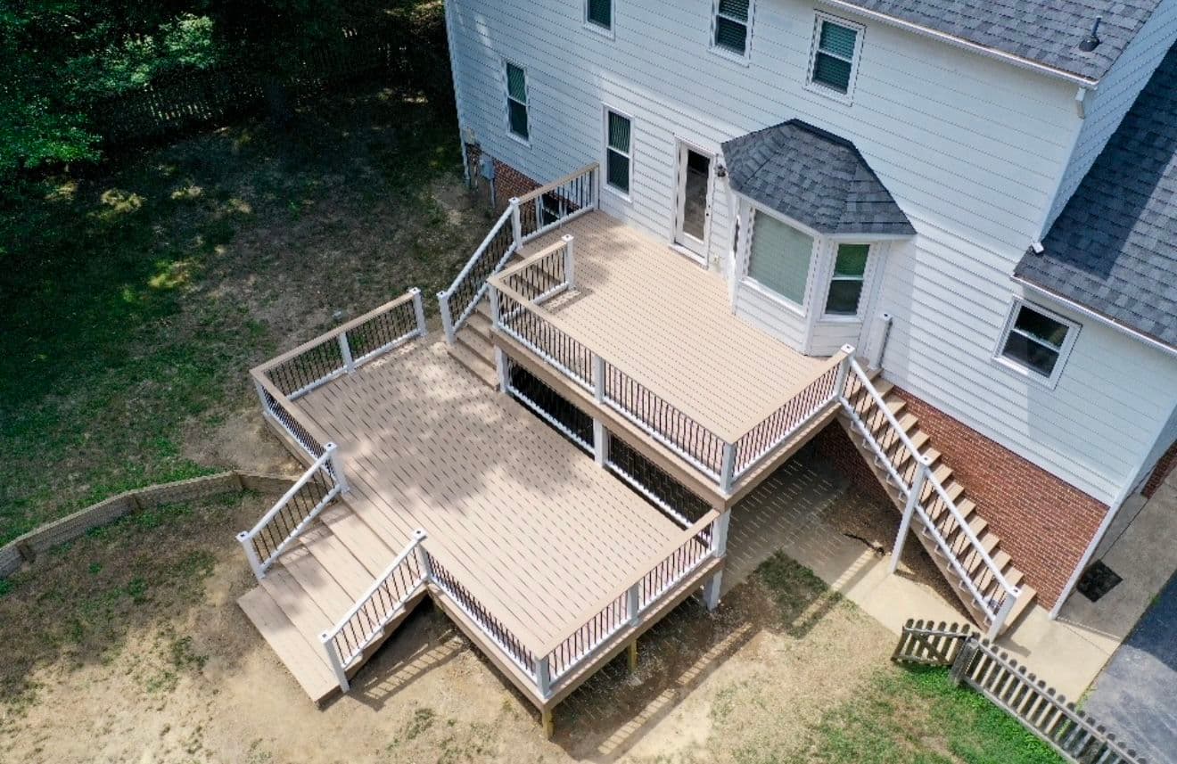 Project 2-Story Trex Composite Deck Build in Walton Park image