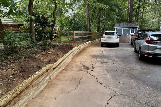 Gallery photos for Turning a Crumbling Border into a Sturdy Retaining Wall: Image #1