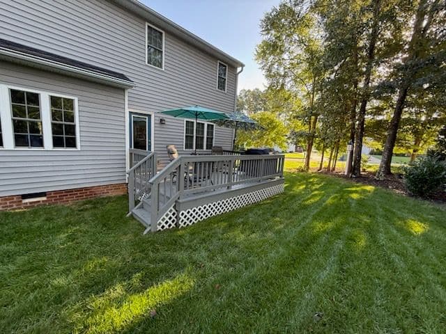 Project Deck Upgrade with Modern Lighting image