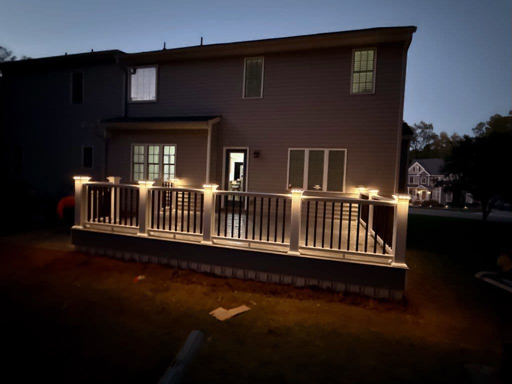 Deck Upgrade with Modern Lighting
