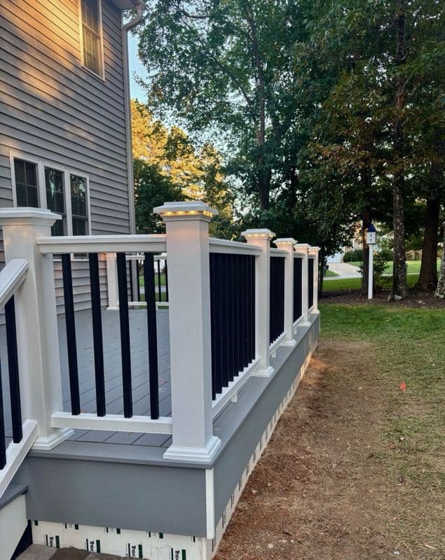 Deck Upgrade with Modern Lighting