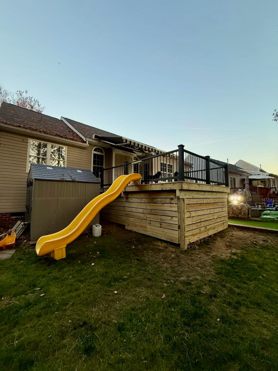 Project Deck Extension and Playful Slide Installation image