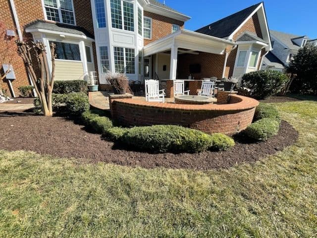 Project Yard Transformation with Fresh Mulch image