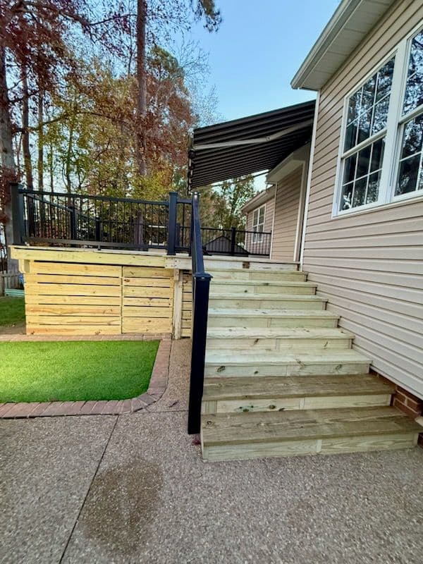 Gallery photos for Deck Extension and Playful Slide Installation: Image #2